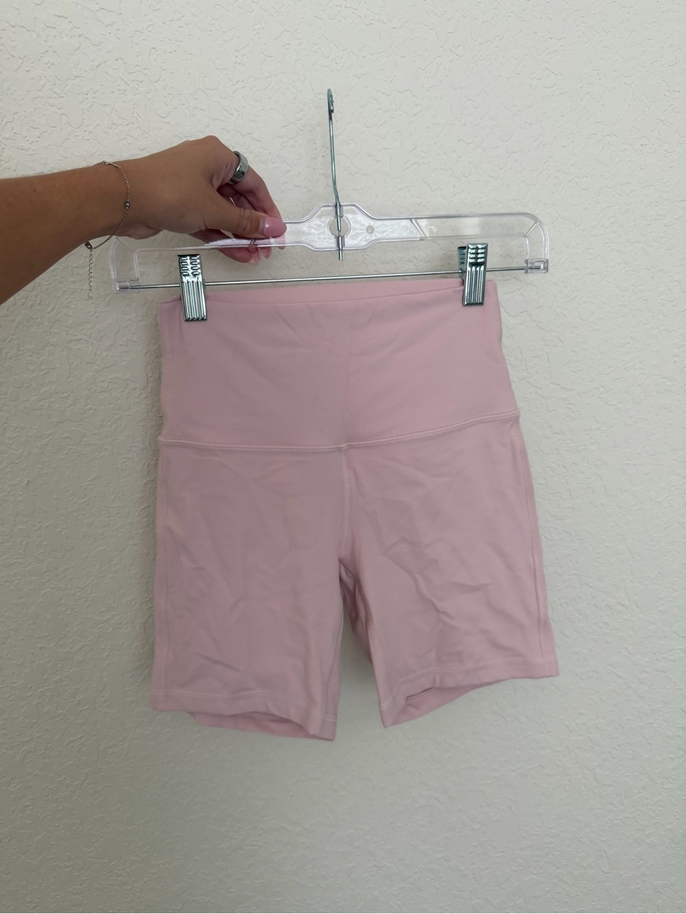 lululemon athletica Light Pink High-Waist Bike Shorts